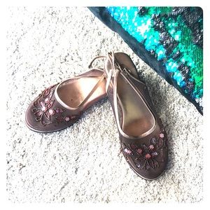 Ethnic embroidered sandals